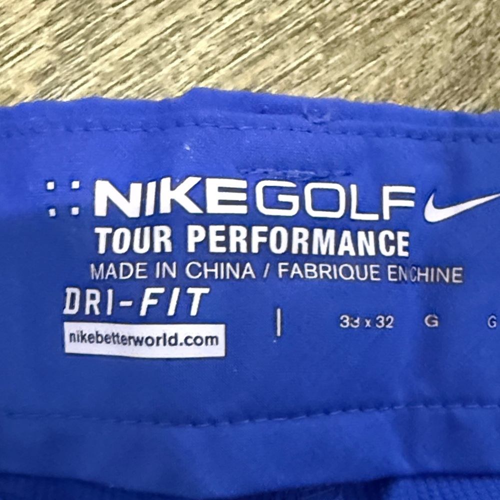 Nike Dri-Fit Royal Blue Men's Golf Pants - 33x32 - Picture 7 of 8